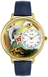 Whimsical Watches Unisex Dolphin Gold Watch G0140004