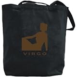 Canvas Tote Bag Black Virgo Sign . Color / Element Zodiac 41zpGYj2M5L. SL160 Canvas Tote Bag Black Virgo Sign . Color / Element Zodiac