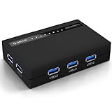 ORICO H7988-U3-BK Compact 7 Ports USB 3.0 Compact HUB with 12V/2.5A Power Adapter (Black)