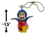 Penguin Mario ~1.5" Mini Figure Keychain - New Super Mario Bros Wii Series (Japanese Import)