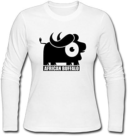 African Buffalo Store218 African Buffalo Organic cotton Long Sleeve Lady Shirts