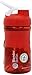 BlenderBottle SportMixer Tritan Grip Shaker Bottle, Red/White, 20-Ounce