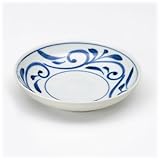 〔砥部焼 和皿・洋皿〕 砥部焼千山窯 ５寸深皿唐草 5個組 　/ お楽しみグッズ(キッチン用品)付きセット