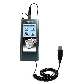 Coiled Power Hot Sync and Charge USB Data Cable w  Tip Exchange for the Archos Gmini XS... by Gomadic for the Archos Gmini XS 100