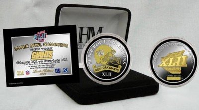New York Giants Super Bowl Xlii Champion 2-Tone Coin