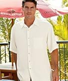 UltraClub Adult Short-Sleeve Tencel Pattern Camp Shirt