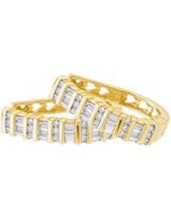 0.25CTW DIAMOND FASHION HOOPS