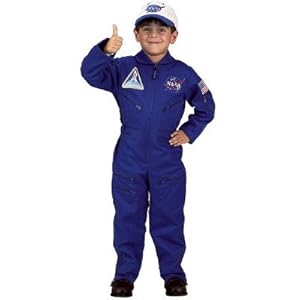 Flight Suit with Embroidered Cap Costume Size: Size 4 / 6