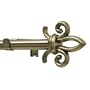 Levolor Fleur Silhouette Rod Set, Burnished Brass, 3/4-Inch Diameter, 36 to 66-Inch Width