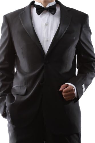 Men's Single Breasted Two Button Black Tuxedo