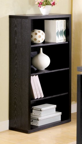 Home Office Bookcase in Black Finish On Sale