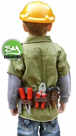 Perfect Little Handyman Deluxe Pretend Play Tool Set with Accessories and Adjustable Hard Hat