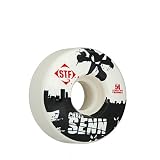 Bones Wheels Pro Senn  Street Tech Formula Skateboard Wheel Set (54mm x 30mm, White)