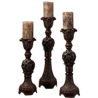Rosina Set of Three Candlesticks