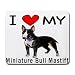 I Love My Miniature Bull Mastiff Mouse Pad