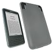 Clear Kindle TPU Cover Bag Case Skin Sleeve with Pouch and Screen Protector (Fits 6" Display, Kindle Keyboard)