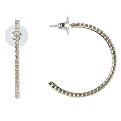 Vermiel Crystal Hoop Earrings- 60 mm.