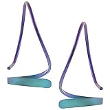 Niobium Unique Twist Earrings (Hand-crafted)