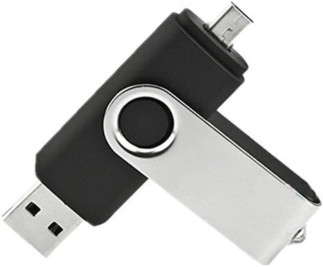 QBT 16GB 2 IN 1 MICRO USB FLASH OTG Adapter USB 2.0 Flash Drive U-Disk Storage Device with Micro USB for SAMSUNG LG HTC SONY Android Smartphone Blue (16GB)