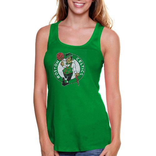 NBA Boston Celtics Women's Clearly Fan Tank Top - Green (Medium)