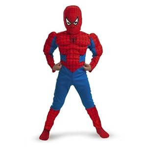 Spiderman Muscle Costume, Size: Child S(4-6)