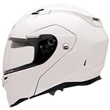 Bell Revolver White Solid Modular Motorcycle Helmet - Size : XL