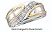 Stunning Men's Large 1/4 ct. Diamond 2 Tone Ring / Band