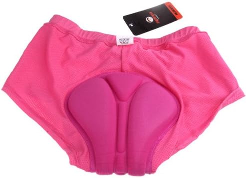 Andoer Women Cycling Underwear Gel 3D Padded Pants Bike Bicycle Rose (M)