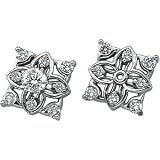 14K White Gold Diamond Earring Jacket