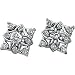 14K White Gold Diamond Earring Jacket