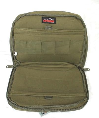 EXPLORERTactical Long Rifle Pistol Padded Gun Bag Firearm Transportation Equipment Case Backpack Style Shoulder Straps Lockable Carbine Outdoor Police Hunting (OD Green)
