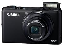 Canon PowerShot S90IS 10MP Digital Camera with 3.8x Wide Angle Optical Image Stabilized Zoom and 3-inch LCD