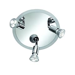 Trio-Leuchten 820530305 Power-LED-Rondell 3 Spots � 3x1W GU10 3100K Durchmit 25cm alufarbig/chrom