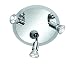 Trio-Leuchten 820530305 Power-LED-Rondell 3 Spots &aacute; 3x1W GU10 3100K Durchmit 25cm alufarbig/chrom