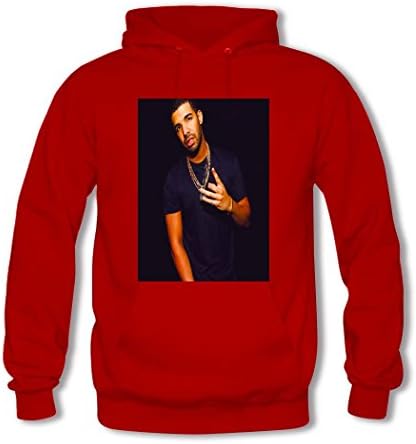 LHZO Printing Boy's Drake Graphic Cotton Hoodie Sweatshirt XX-Large Red