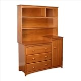 Stork Craft Beatrice Combo Tower Hutch in Oak