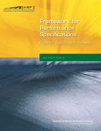 Framework for Performance Specifications: Guide for Specification Writers