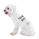The Sabres Rock Hooded (Hoody) T-Shirt with pocket for your Dog or Cat XS White