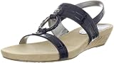 AK Anne Klein Women’s Longly Sandal,Navy,7.5 M US