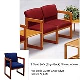 IMAGE OF Classic Series 2 Seat Sofa (full back) Base: Sled, Finish: Walnut, Material: Kilkenny Tweed Charcoal Vinyl