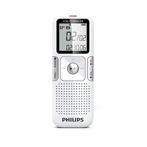 Philips LFH 0625/DNS Digitaler Rekorder 2GB inkl. Spracherkennung, USB-kabel, weiss