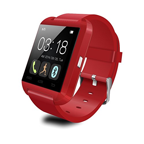 WEMELODY® U8 Plus Bluetooth Smartwatch for IOS and Android Devices(Red)