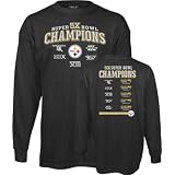 Pittsburgh Steelers 5X Super Bowl Champions Long Sleeve Champs T-shirt at Reebok