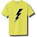 Lightning Bolt Short Sleeve Bright Neon T-Shirt - Available in 5 bright colors