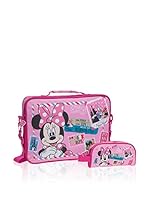 Disney Bolsa messenger + Estuche Minnie & Daisy (Rosa)