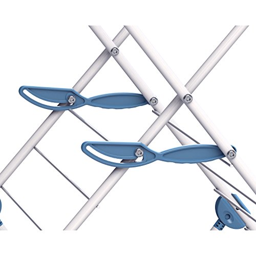 minkyEasy Loader Indoor Drying Rack, 59-Feet Drying Space, Silver