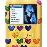 Color Hearts on Yellow Design Apple iPod nano 3G (3rd Generation) 4GB/ 8GB Hard Case iJacket - Shock Absorbent Hard Protective Faceplate Cover + FREE Belt Clip Holster + FREE Lanyard + FREE Screen Protector