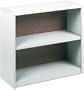 Safco Value Mate Series Bookcase, 2 Shelves, 31-3/4 W by 13-1/2 D by 28 H, Gray