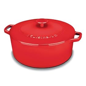 Cuisinart Chef's Classic Enameled Cast Iron 7-Quart Round Covered Casserole, Red by Cuisinart