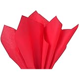 Brand New Solid Red Bulk Tissue Paper 15" x 20" - 100 Sheets